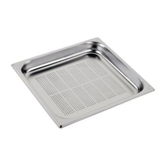 Gastro M rustfrit st&aring;l GN2/3 beholder perforeret 2cm