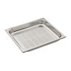 Gastro M rustfrit st&aring;l GN2/3 beholder perforeret 4cm