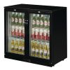 Polar G-serie 2-deurs barkoeling met klapdeuren zwart 208L