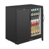 Polar G-serie 2-deurs barkoeling met blinde klapdeuren zwart 208L