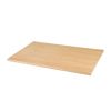 Tablero de mesa rectangular pretaladrado Bolero chapa de fresno 1100 x 700 mm