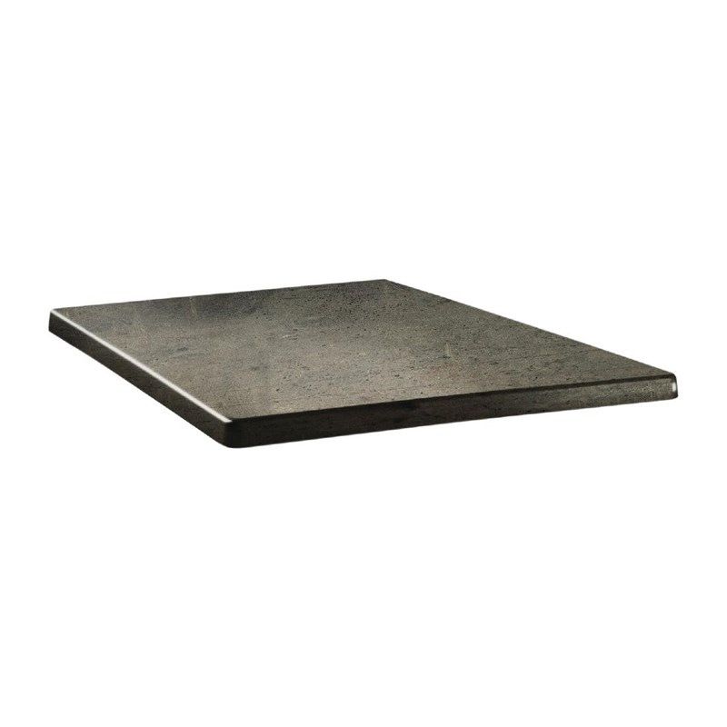Topalit Plateau de table carr&eacute; Classic Line en b&eacute;ton