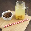 Fiesta 绿色红/白条纹纸质冰沙吸管 21 厘米