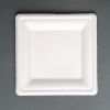 Platos cuadrados de bagazo Fiesta Green - 261 mm (50 piezas)