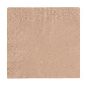 Vegware composteerbare ongebleekte cocktailservetten 24cm