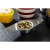 Colador y soporte de t&eacute; de acero inoxidable