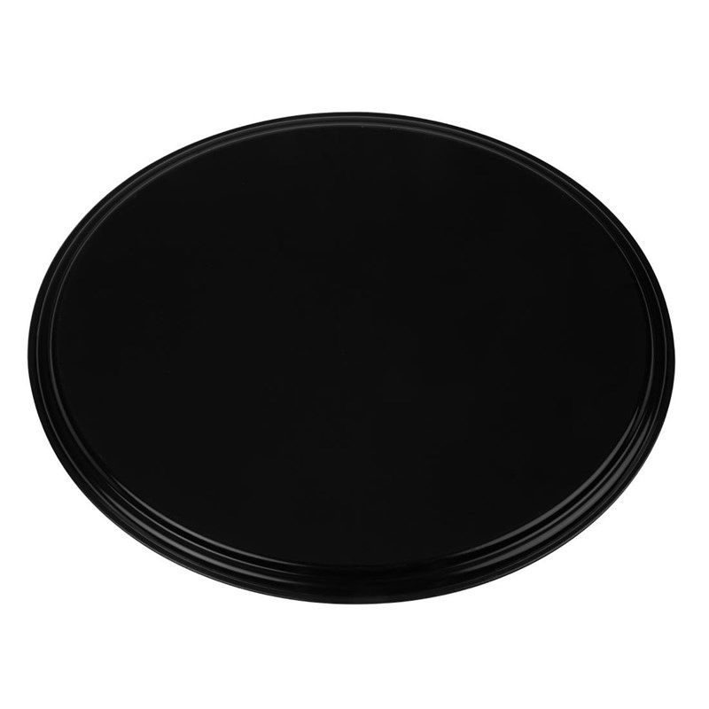 Cambro Camtread 椭圆形防滑玻璃纤维托盘 黑色 68.5x56cm