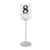 Olympia bordnummerholder i rustfrit st&aring;l 10cm