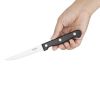 Olympia gekartelde steakmessen met zwart heft 21,5cm