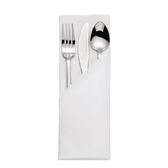 Mitre Satin Band serviet hvid 55x55cm