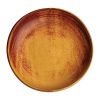 Pratos cup&ecirc; fundo Olympia Canvas ferrugem laranja 23cm