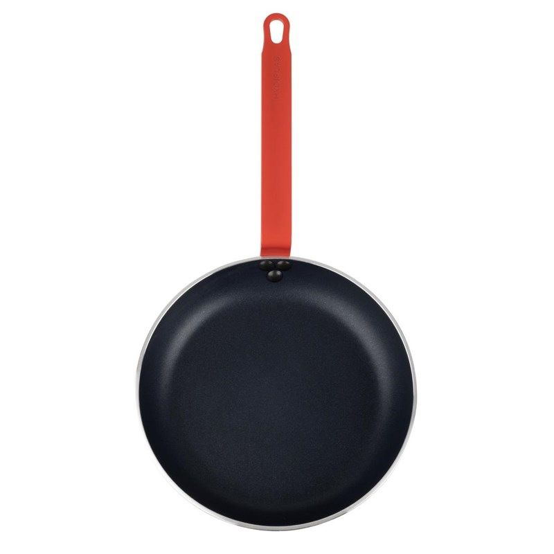 Po&ecirc;le antiadh&eacute;sive Hygiplas T&eacute;flon Platinum avec manche rouge 28 cm