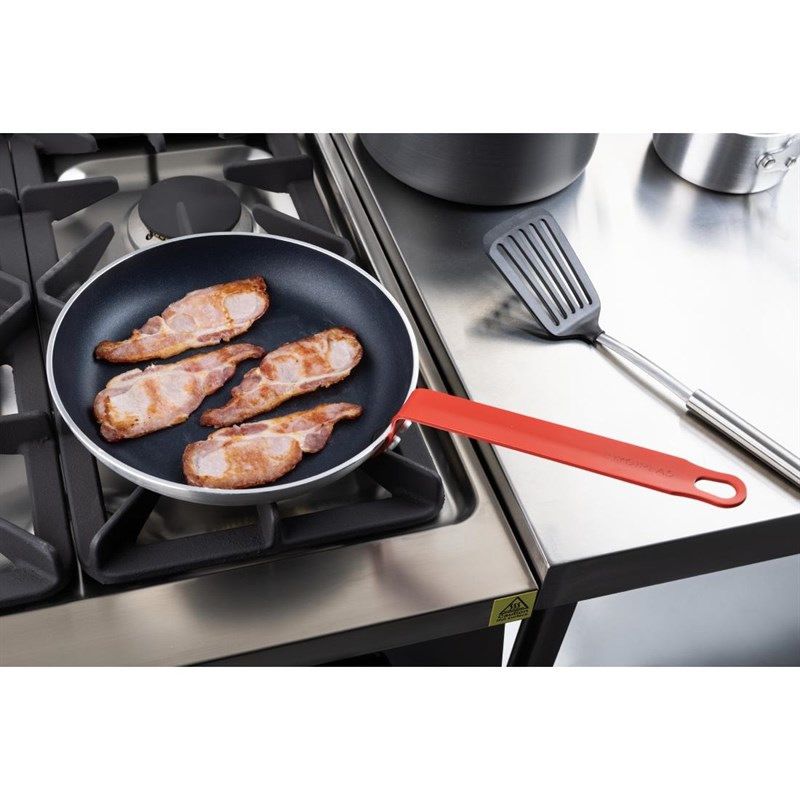 Po&ecirc;le antiadh&eacute;sive Hygiplas T&eacute;flon Platinum avec manche rouge 28 cm