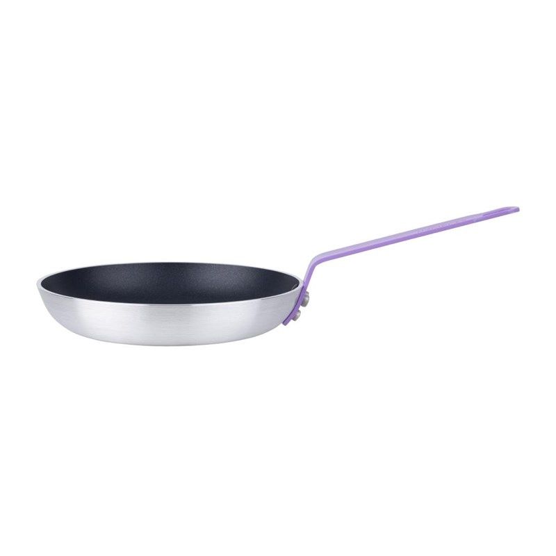 Hygiplas Antihaft-Bratpfanne mit violettem Griff &ndash; 24 cm