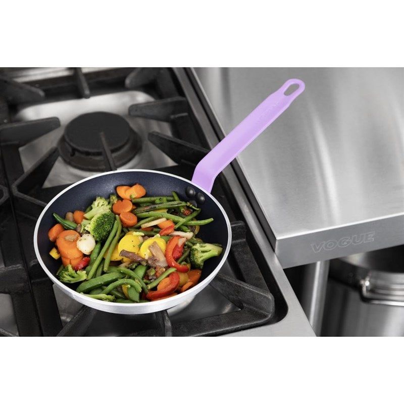 Hygiplas Antihaft-Bratpfanne mit violettem Griff &ndash; 24 cm