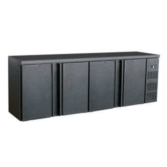 Combisteel Barcooler black 4 doors 698 liters