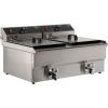 Fritadeira el&eacute;trica de mesa Combisteel 2x 10 litros