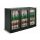 Combisteel Bar cooler black 3 doors 298 liters