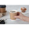 Coperchio nero Fiesta per tazze da caff&egrave; - 225 ml (50 pezzi)
