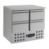 Combisteel stainless steel refrigerated workbench 4 drawers