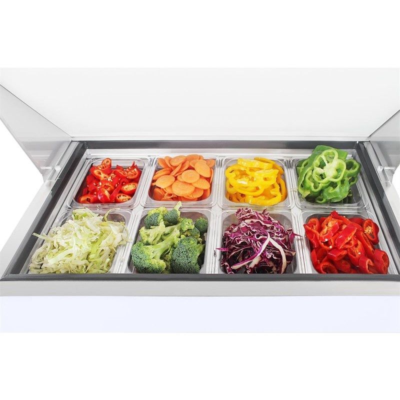 Saladette Polar serie U 154L 8x GN 1/6