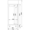 Combisteel Pro Line RVS Vrieskast, 550 liter