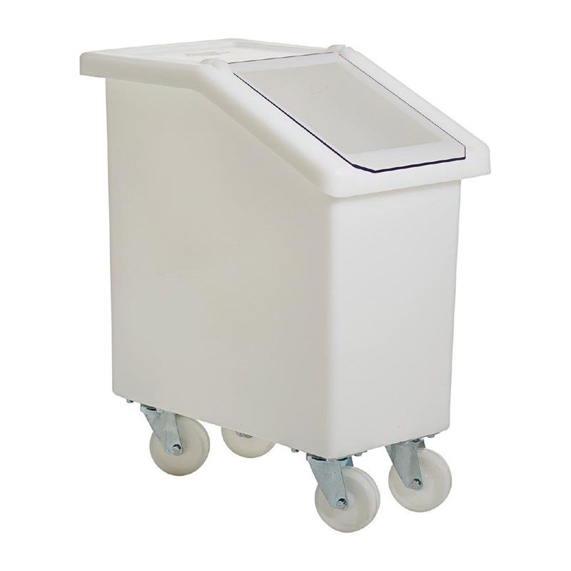 Mobile ingredient bin 65L white