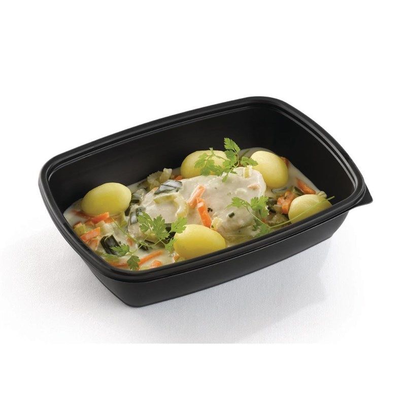 FastPac recipientes para comida rectangulares medianos 900ml (300 piezas)
