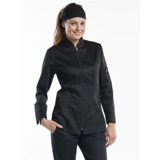 Chaud Devant monza women's chef's jacket black size XXXL