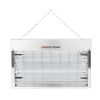 Eazyzap Mata insectos LED 14W acero inoxidable cepillado