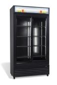 Combisteel - frigor&iacute;fico puertas correderas de cristal 780l Negro