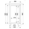 Combisteel Barkoeler zwart 4 glasdeuren 680 liter