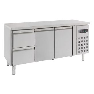 Combisteel 700 k&oslash;let arbejdsbord 2drs 2 skuffer 282 liter