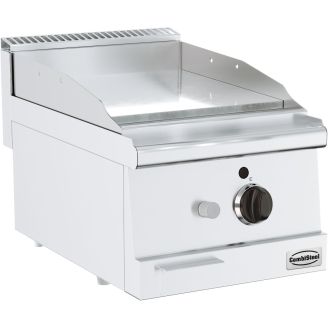 Combisteel Base 600 gasbakplaat vlakke chrome plaat