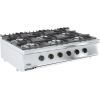 Combisteel Base 700 gaskooktafel 6 branders 6x 6,5kW tafelmodel