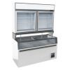 Combisteel Wandvrieskast wit 2 glasdeuren