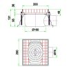 Combisteel 200x200 mm vloerput