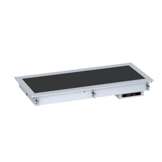Combisteel Drop-in Verwarmde Keramische Plaat 2/1 - Zwart