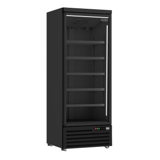 R&eacute;frig&eacute;rateur Combisteel - 1 porte vitr&eacute;e - Noir - JDE-600R BL