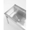 Hendi single sink table Budget Line &ndash; screwed, depth: 600 mm, Budget Line, 800x600x(H)850mm