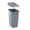 Wąski kosz na śmieci AmerBox, 60L, Jasnoszary, 455x315x (wys.) 580mm