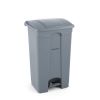 Pattumiera a pedale AmerBox, 87 L, grigio chiaro, 500x410x (A) 815 mm
