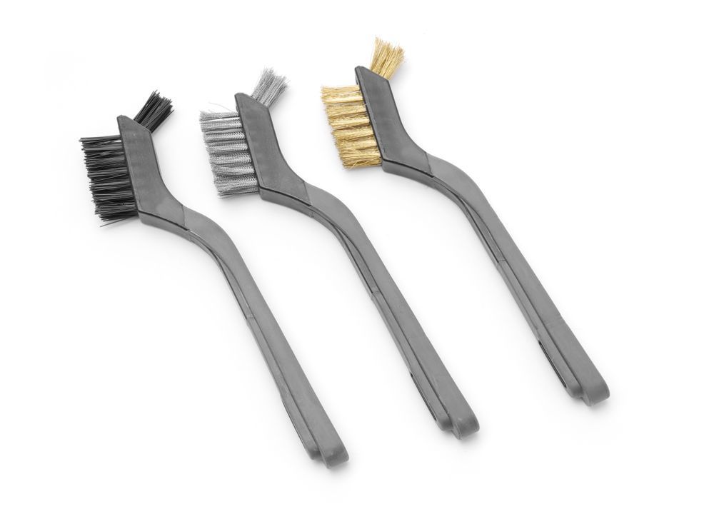 Conjunto de escovas Hendi Steel estreito 178 mm ss/Cu/Nylon