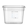 Hendi Bo&icirc;te de rangement plastique PP GN 1/4 200 mm