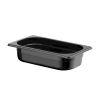Hendi Gastronorm Beh&auml;lter 1/4 - 65 mm - schwarzes Polycarbonat