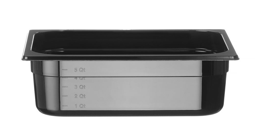 Hendi Gastronorm beholder 1/2 - 100 mm - sort polycarbonat
