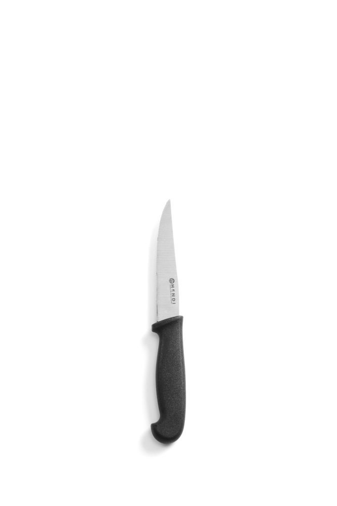 Hendi Universal knife serrated 100 mm - black PP handle