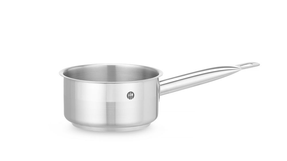 Hendi Ca&ccedil;arola a&ccedil;o inox baixa 140x70 mm | 1,2 litros c/ tampa