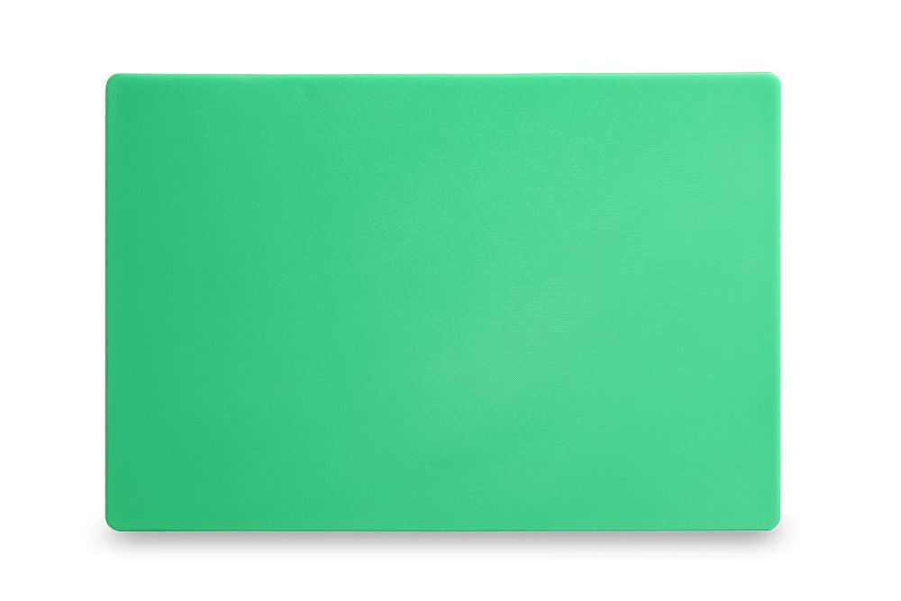 Planches &agrave; d&eacute;couper Hendi HACCP - 450x300x12,7mm - Sans canal &agrave; jus - Vert