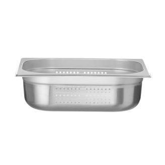 Hendi Gastronormbeh&auml;lter Edelstahl 1/2 - 100 mm | Perforiert | 325 x 265 mm